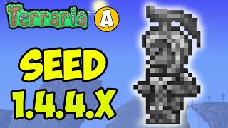 Terraria how to get Hoplite Statue FAST NEW SEED for 1449 [upl. by Notgnillew]