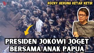 JOKOWI JOGET BERSAMA ANAK PAPUA ROCKY GERUNG KEJANGKEJANG MELIHAT INI [upl. by Lucrece]