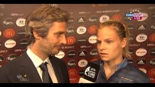 Interview Eugénie Le Sommer Eurosport Euro 2013 [upl. by Etnohs558]