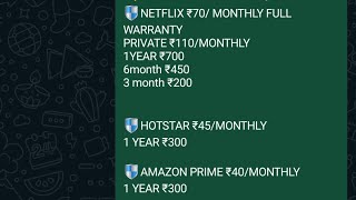 Netflix account free  Hotstar account free  Amazon prime free  Netflix account cheap price [upl. by Pulchi]