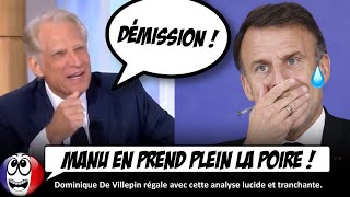 Villepin DÉTRUIT Macron [upl. by Tioneb690]