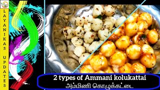 அம்மிணி கொழுக்கட்டை2 types of ammani kolukattaiMani Kozhukattai [upl. by Farmelo]