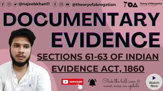 Documentary evidence Primary evidence and Secondary evidence Indian Evidence Act [upl. by Kelvin906]