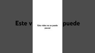 Este video no se puede pausar [upl. by Hairehcaz486]