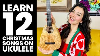 Learn How To Play 12 EASY Christmas Songs On Your Ukulele Today [upl. by Nyrb]