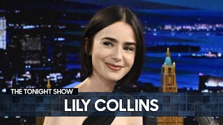 Lily Collins Talks Emily in Paris Season 4 and Her Spice Girls Birthday Shoutout  The Tonight Show [upl. by Mairam]