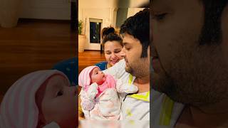 Kapil sharma with his wife Ginni Chatrath and his cute daughter shorts kapilsharma family viral [upl. by Nerek963]