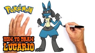 How to Draw Pokemon  Lucario [upl. by Nitsa]