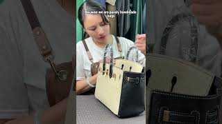 Autumn and winter simple model in 2 colors handmade bag in luxury leather how do you like it🥰🥰 [upl. by Connor]