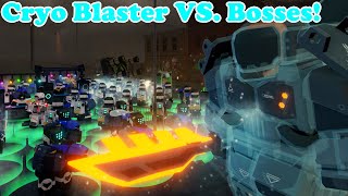 Cryo Blaster VS Bosses  Tower Defense X [upl. by Cirre]