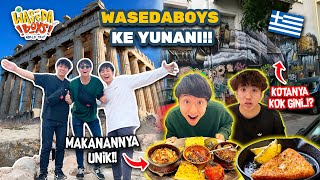 WASEDABOYS KE YUNANI MAKANAN DAN KOTANYA UNIK BANGET  WORLD TRIP 61 [upl. by Oibirot690]