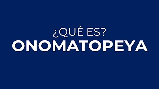 ¿Qué es una ONOMATOPEYA [upl. by Abdu]