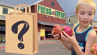 What do my Kids pick  Fresh Thyme Mini Grocery Haul [upl. by Ailegna]