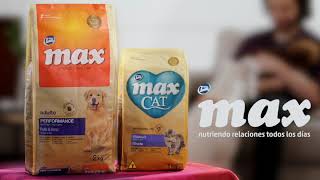 Alimento MAX para perros y gatos Unidos por lo que MAX quieres [upl. by Neda255]