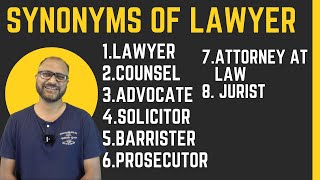 SYNONYMS OF LAWYER  SURESH SIR  GURUVAANI [upl. by Ophelie]