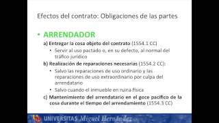 Lec005 Figuras contractuales II El arrendamiento umh1438sp 201415 [upl. by Ahcsat]