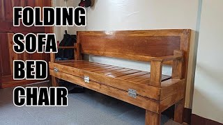 DIY  Folding Space Saving Sofa Bed  Gmelina Wood [upl. by Lisetta903]