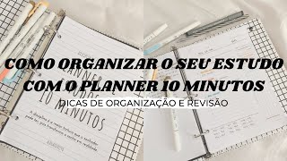 Como funciona o Planner de Estudos 10 Minutos [upl. by Belier]