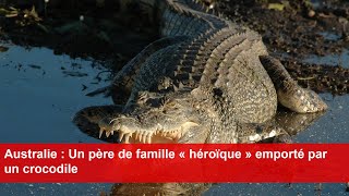 Australie  Un père de famille « héroïque » emporté par un crocodile [upl. by Goar]