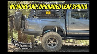 How to Install Tacoma Leaf Spring  Deaver Stage 3 Must Have For Constant Bed Weight overland [upl. by Barhos]