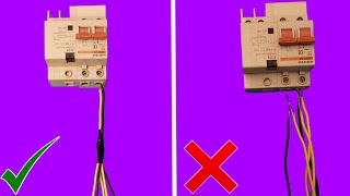 A method that many people do not know to connect a set of electrical wires and insert them easily [upl. by Anolahs580]