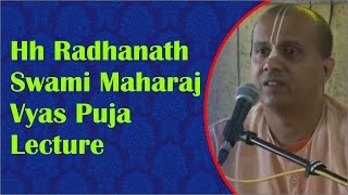 HH Radhanath Swami maharaj Vyas Puja lecture BY HG Vraja Bihari prabhu 25122016 [upl. by Terence]