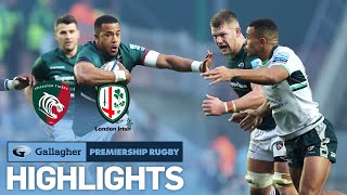 Leicester Tigers v London Irish  HIGHLIGHTS  Tryfest in Leicester  Gallagher Premiership 202223 [upl. by Airamana750]