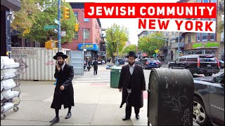 Hasidic Jewish Community  South Williamsburg New York City  Walking Tour 4K [upl. by Anelac]