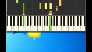 cheers theme Piano tutorial by Synthesia [upl. by Kcod527]