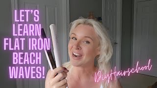 How to Get Beach Waves with a Flat Iron Easy Tutorial for Perfect Beachy Hair [upl. by Flor]