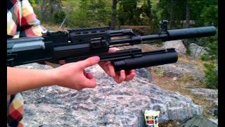 airsoft Madbull XM203 40mm Grenade Launcher 1080p [upl. by Ginder]