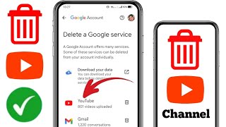 Youtube チャンネルを永久に削除する方法  2024 年に電話で Youtube チャンネルを削除する方法 [upl. by Vivien214]