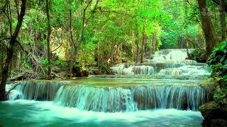 10 Hours of Cascading Waterfall amp Turquoise River Sounds for Sleep amp Meditation [upl. by Idoc]