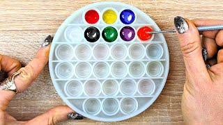 24 Colors Made from Just 3 Primary Colors  Acrylic Color Mixing Tutorial [upl. by Rutledge497]