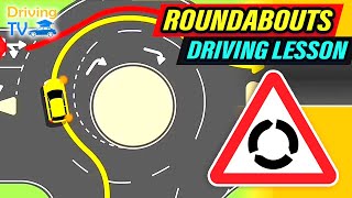 FULL DRIVING LESSON IN ROUNDABOUTS [upl. by Aimet374]