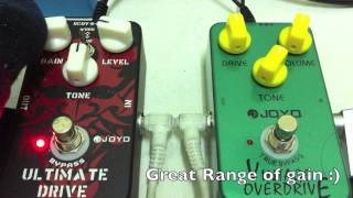 Joyo Ultimate Drive and Vintage Overdrive Demo [upl. by Trish90]