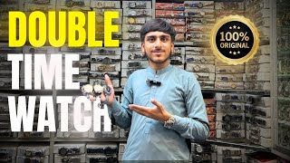 double time watch  original branded watches  bolten market karachi [upl. by Naneik]