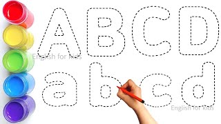 How to draw alphabets for kidsAlphabets learning for kids [upl. by Derrek]