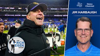 Chargers HC Jim Harbaugh on Facing His Brother’s Ravens on MNF  The Rich Eisen Show [upl. by Ditzel]