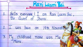 10 lines on Rani Laxmi Bai in EnglishFancy dress competition speechRani laxmi bai ‎growwithuma [upl. by Nedah]