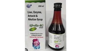 Afroliv 4G SYRUP Liver Enzyme Antacid amp Alkalizer Syrup A Natunsi Care for Liver Digestive System [upl. by Acirtal403]