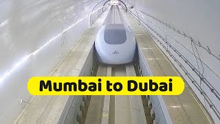 Dubai to Mumbai underwater train project  2000km high speed railway line [upl. by Wendi]