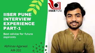 IISER Pune Interview Round1  My Experience [upl. by Akinhoj]