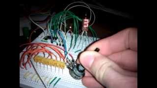 MSP430 ASM Segmentanzeige über ein Potentiometer steuern 10bit ADC [upl. by Halfon271]