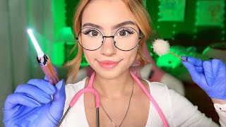 ASMR FASTEST Ear Exam Hearing Test Doctor Roleplay 👂 Ear Cleaning Medical Otoscope Tuning Fork [upl. by Ahsieyk]