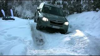 2013 Subaru Forester Winter Off Road Test XMODE [upl. by Yrokcaz]