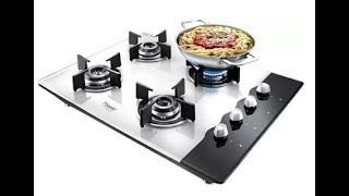 Prestige gas stove 4 burner glass top review [upl. by Assenna872]