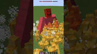 TITAN IRON GOLEM VS X100 HONEY GOLEM minecraft [upl. by Faxen]