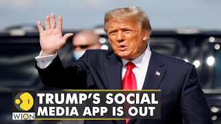 Donald Trump’s social media app ‘truth social’ available online users begin posting [upl. by Akenahs]