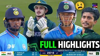 IND vs PAK Asia Cup u19 Full Highlights indvspak indvspakhighlight indiancricket cricket [upl. by Ltney]